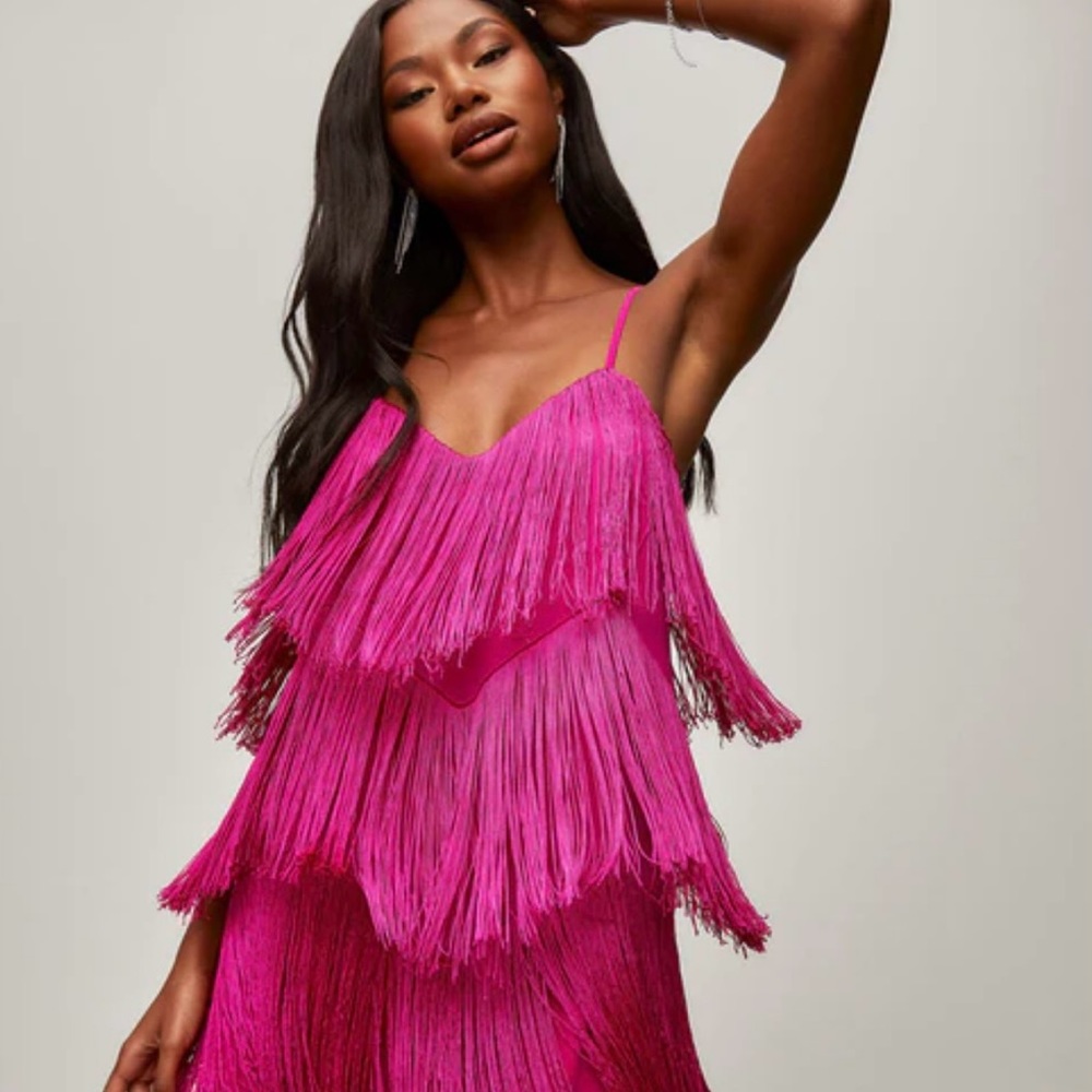 VICI RODEO FRINGE DRESS